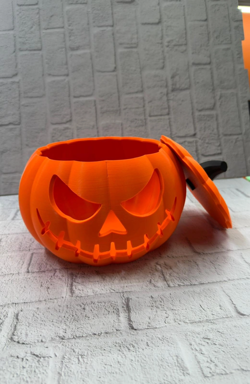 KAPAKLI BALKABAĞI DEKOR KUTUSU 21×15 CM HALLOWEEN TEMALI SAKLAMA