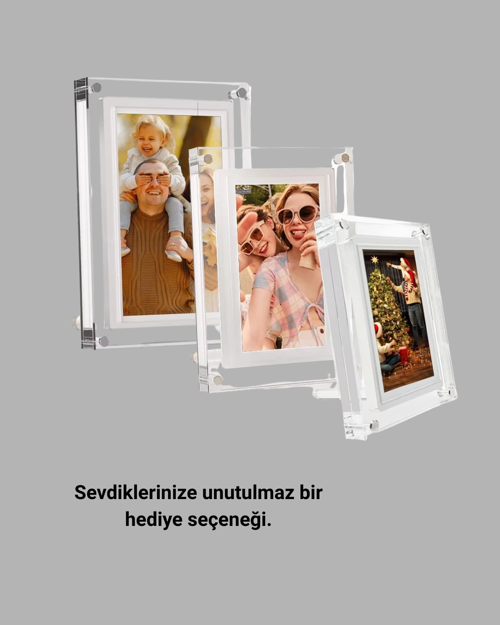 DAYANIKLI VE HAFİF TASARIM – 7 İNÇ DİJİTAL FOTOĞRAF ÇERÇEVESİ EV VE OFİS İÇİN