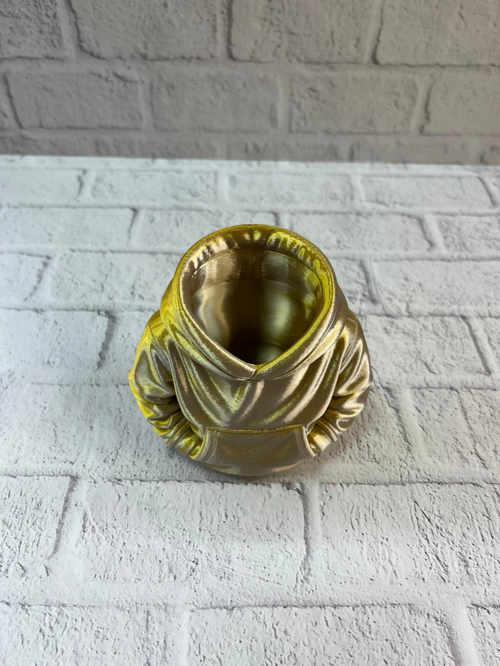 GOLD HOODİE KALEMLİK 10X10 CM MASA ÜSTÜ DÜZENLEYİCİ