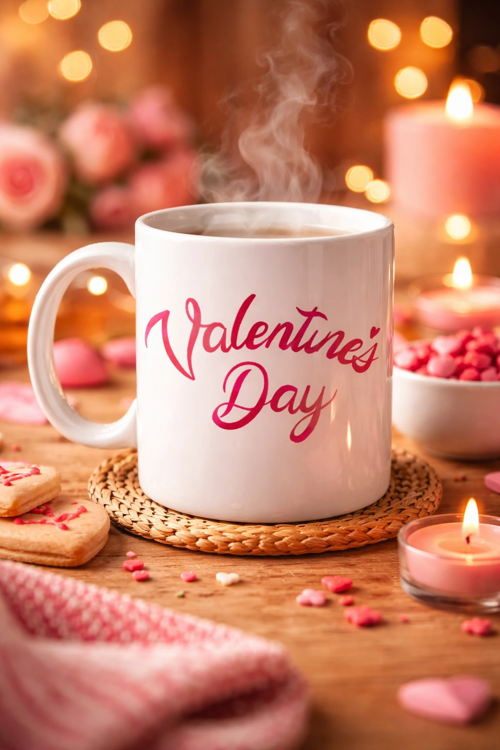 VALENTİNE’S DAY PORSELEN KUPA MODEL 3 – AŞK TEMALI ÖZEL TASARIM KAHVE & ÇAY KUPASI , SEVGİLİLER GÜNÜ HEDİYESİ