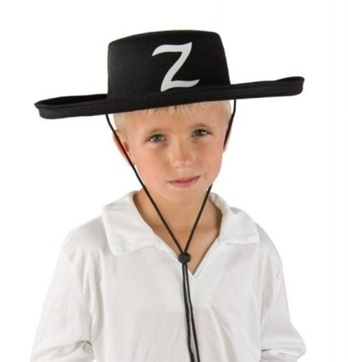 Z LOGOLU ÇOCUK BOY BAĞCIKLI ZORRO ŞAPKASI