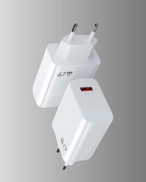 67W SÜPER HIZLI ŞARJ ADAPTÖRÜ VE KABLO SETİ – GÜVENLİ, KOMPAKT VE ERGONOMİK TASARIM