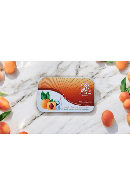 Şeftali-Buzlu Çay Aromalı Kürdan Metal Kutu