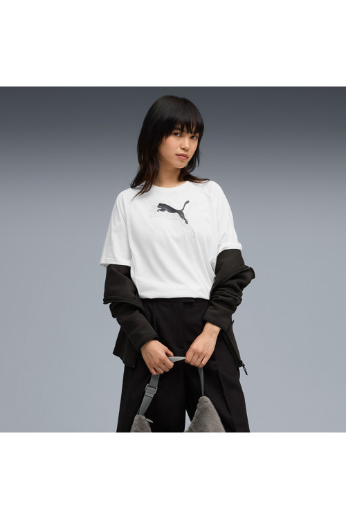 Evostripe Graphic Kadın Beyaz T-Shirt