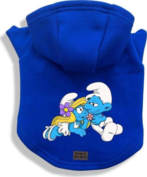 Köpek Kıyafeti Köpek Sweatshirt Hoodie Köpek Ürünleri Kedi Kıyafeti - Şirine ve Güçlü Şirin M