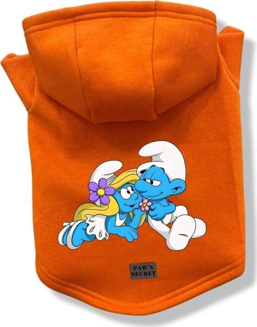 Köpek Kıyafeti Köpek Sweatshirt Hoodie Köpek Ürünleri Kedi Kıyafeti - Şirine ve Güçlü Şirin S