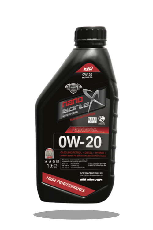 NanoBorX 0W/20 Tam Sentetik Motor Yağı 1 Litre - Yüksek Performanslı Bor Katkılı Yeni Nesil Yağ