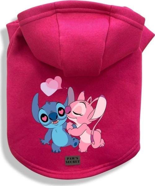 Köpek Kıyafeti Köpek Sweatshirt Hoodie Köpek Ürünleri Kedi Kıyafeti - Stich ve Angel L