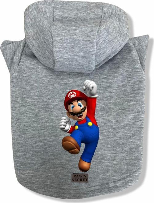 Köpek Kıyafeti Köpek Sweatshirt Hoodie Köpek Ürünleri Kedi Kıyafeti - Süper Mario L