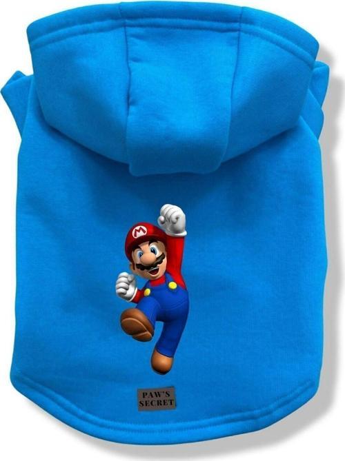 Köpek Kıyafeti Köpek Sweatshirt Hoodie Köpek Ürünleri Kedi Kıyafeti - Süper Mario L