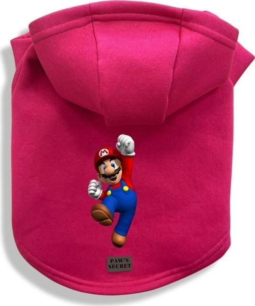 Köpek Kıyafeti Köpek Sweatshirt Hoodie Köpek Ürünleri Kedi Kıyafeti - Süper Mario L