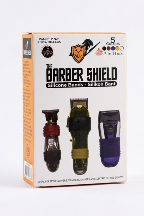 The Barber Shield Silikon Makine Kaydırmazı Farklı Ebat & Renklerde 3'lü Paket