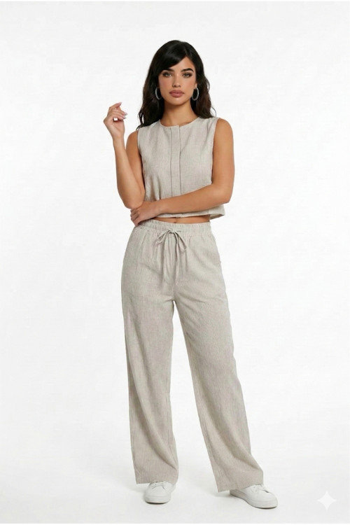 Kolsuz Moda Trend Penye Alt Üst Takım