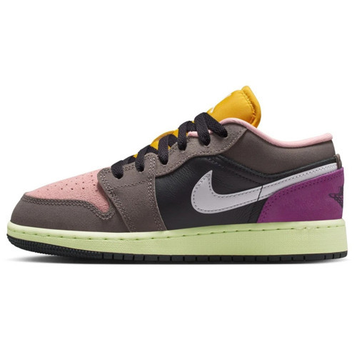 Air Jordan 1 Low 'Tokyo Bio Hack' Special Edition Leather Unisex Sneaker Hakiki Deri Günlük Spor Ayakkabı Pembe-Kahverengi