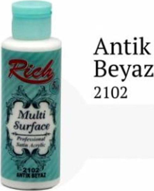 Multi Surface Her Yüzey Için Akrilik Boya 120 Cc. 2102 Antik Beyaz