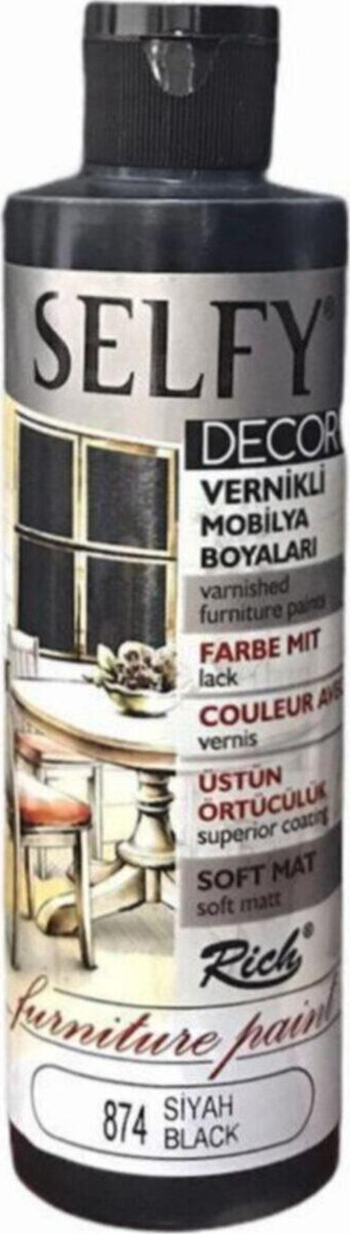 Selfy Decor Akrilik Boya 240 Cc Siyah