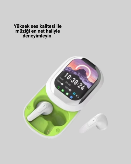KAYAR KAPAK TASARIMLI DOKUNMATİK EKRANLI KABLOSUZ BLUETOOTH KULAKLIK