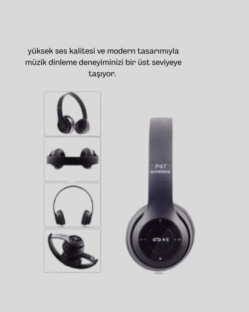 KABLOSUZ BLUETOOTH KULAKLIK – TF KART, AUX, MİKROFONLU, SUYA DAYANIKLI, 10M MENZİL