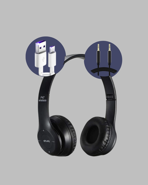 AYARLANABİLİR BAŞ BANDI VE YUMUŞAK KULAK YASTIKLI BLUETOOTH KULAKLIK