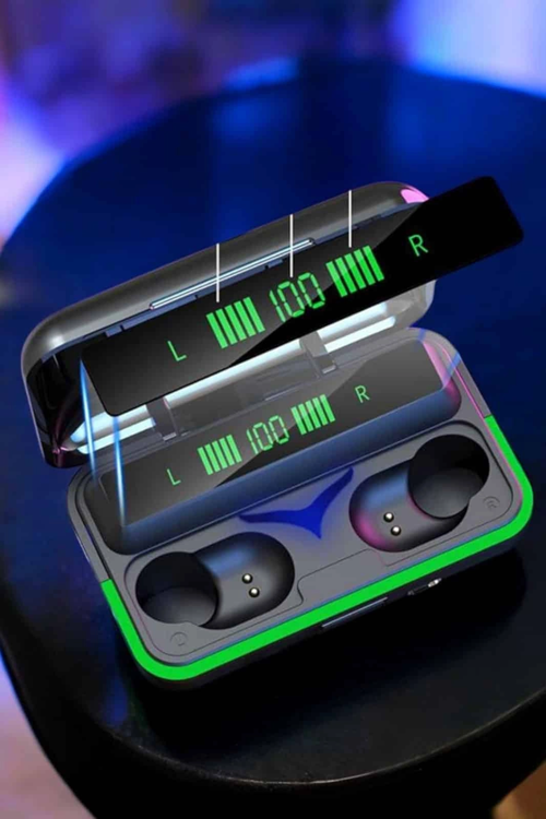 POWERBANK ÖZELLİKLİ KABLOSUZ BLUETOOTH KULAKLIK RGB IŞIKLI