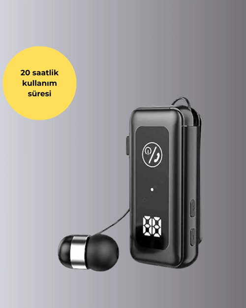 BLUETOOTH 5.2 KABLOLU MAKARALI KULAKLIK | DİJİTAL EKRAN VE TİTREŞİMLİ BİLDİRİM