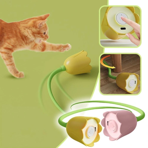 HAREKETLİ ÇİÇEK KEDİ OYUNCAĞI