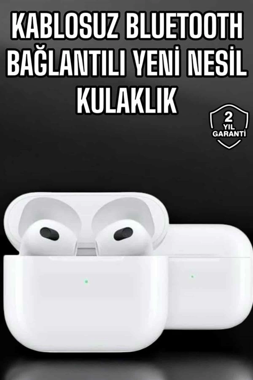 BLUETOOTH KULAKLIK 3.NESİL KABLOSUZ UZUN PİL ÖMRÜ DOKUNMATİK KONTROL