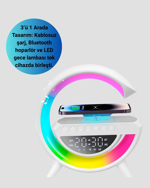 2025 YENİ SERİ 15W KABLOSUZ ŞARJLI LED ATMOSFER LAMBASI