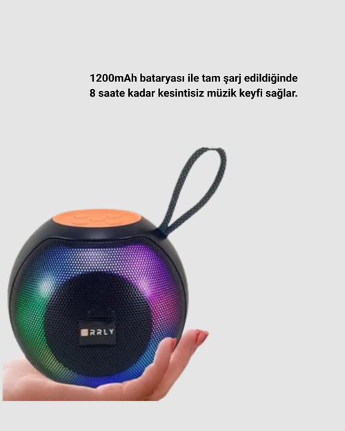 BLUETOOTH 5.0 HOPARLÖR – RGB IŞIKLI, GÜÇLÜ BAS VE 360° SURROUND SES