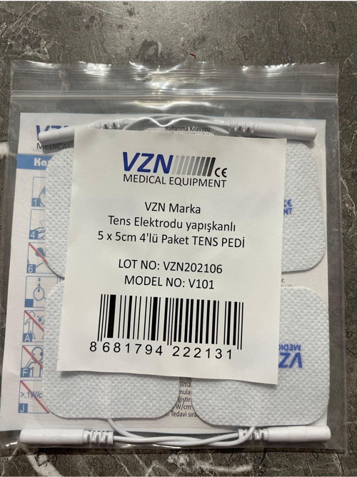 5X5Cm Kablolu Tens Pedi