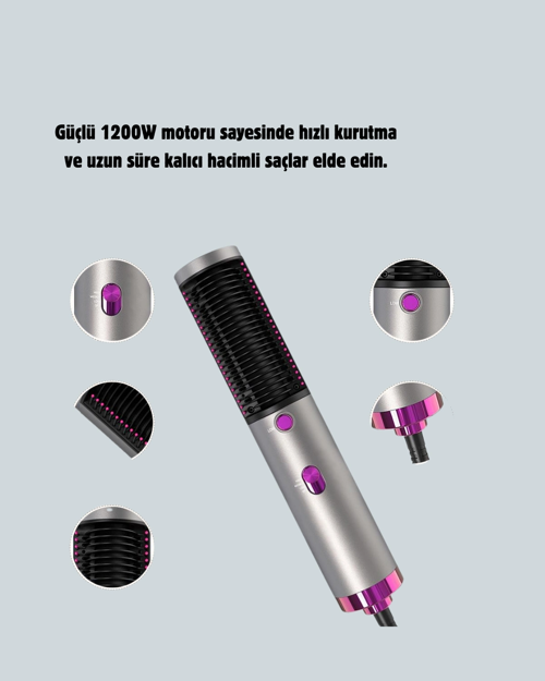 SAÇ DÜZLEŞTİRME VE HACİMLENDİRME FONKSİYONLU FIRÇA