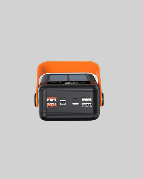 POWERBANK SOLAR FENERLİ ÇOKLU KABLOLU TAŞINABİLİR ŞARJ ALETİ