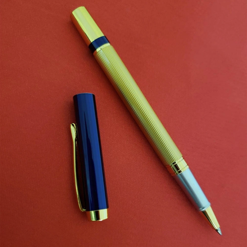 KUTULU LACİVERT GOLD TASARIM ROLLER KALEM