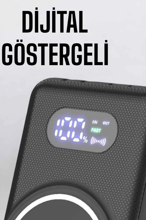 10.000 MAH POWERBANK 4 PORTLU HIZLI ŞARJ DİJİTAL GÖSTERGELİ