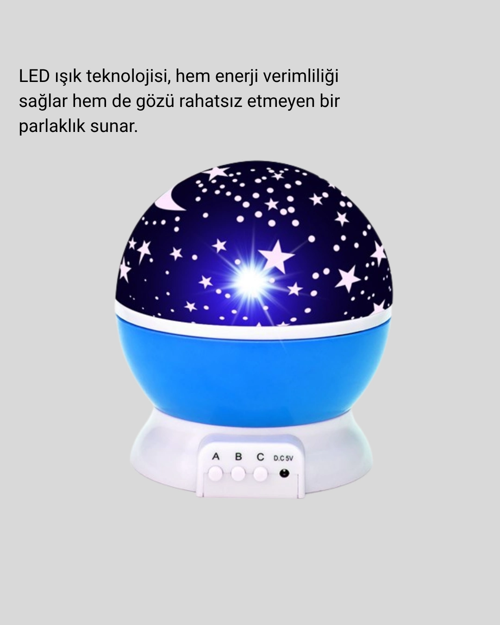 ÇOCUK GECE LAMBASI 6 MODLU RENKLİ LED ENERJİ TASARRUFLU MASAL IŞIĞI