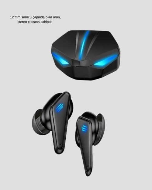 TAM KABLOSUZ OYUNCU KULAKLIĞI 5.0 BLUETOOTH LED KONTROLLÜ