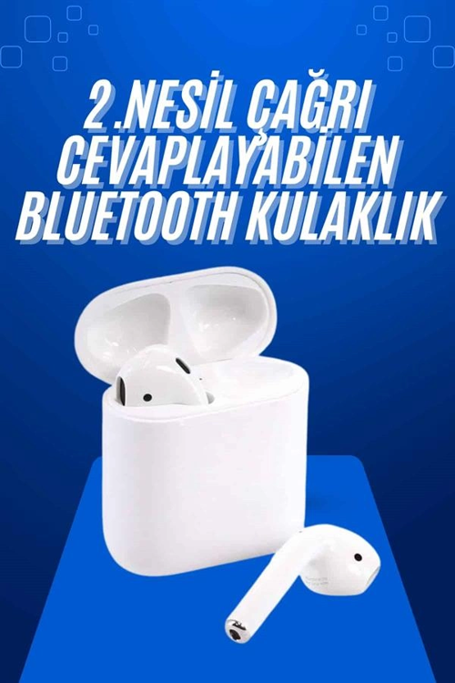 2025 MODEL ÇAĞRI CEVAPLAYABİLEN BLUETOOTH KULAKLIK BEYAZ DOKUNMATİK KONTROL