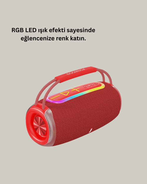 20W KABLOSUZ BLUETOOTH HOPARLÖR RGB IŞIK EFEKTLİ USB/SD/AUX DESTEKLİ