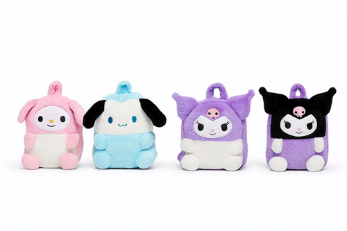PELUŞ KUROMİ MY MELODY VE CİNNAMOROLL SIRT ÇANTASI