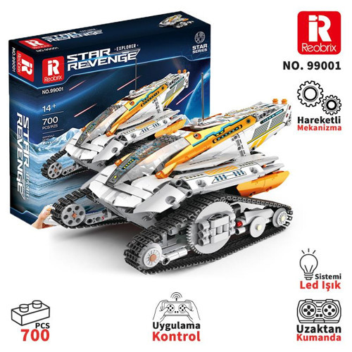 Technic 99001 Kaşif (Star Revenge:Explorer) Kumanda&Motorlu Yaratıcı Yapı Blok Seti Building Blocks - 700 Parça