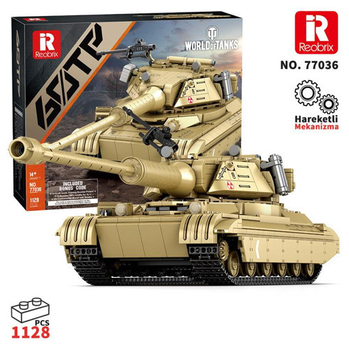 77036 World Of Tanks 60TP Lewandowskiego Tank Yaratıcı Yapı Blok Seti Building Blocks - 1128 Parça
