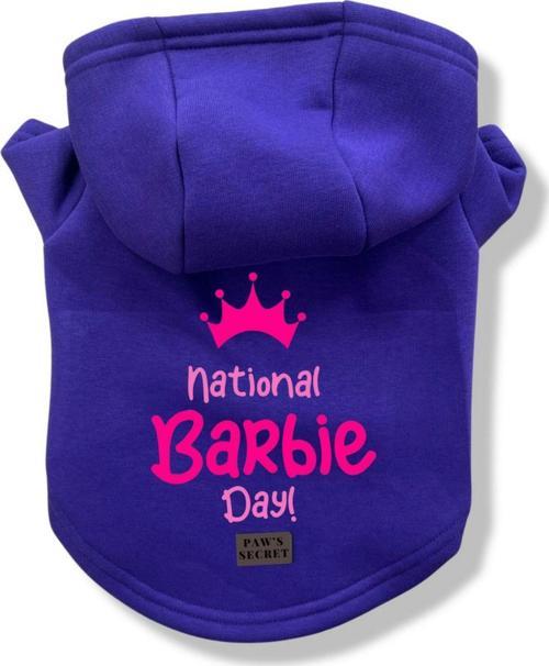 Köpek Kıyafeti Köpek Sweatshirt Hoodie Köpek Ürünleri Kedi Kıyafeti - Barbie L