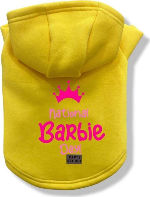 Köpek Kıyafeti Köpek Sweatshirt Hoodie Köpek Ürünleri Kedi Kıyafeti - Barbie L