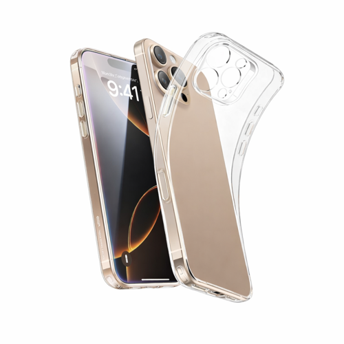 iPhone 16 Pro Uyumlu Kılıf Şeffaf Kamera Korumalı 3D