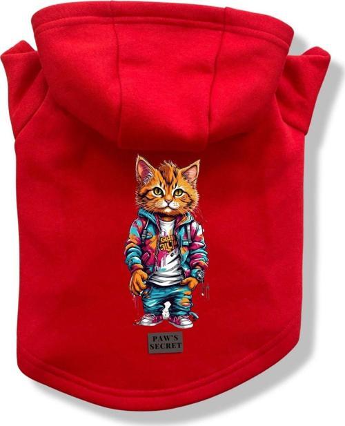 Köpek Kıyafeti Köpek Sweatshirt Hoodie Köpek Ürünleri Kedi Kıyafeti - Montlu Kedi L