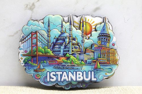 Ahşap İstanbul Temalı Magnet