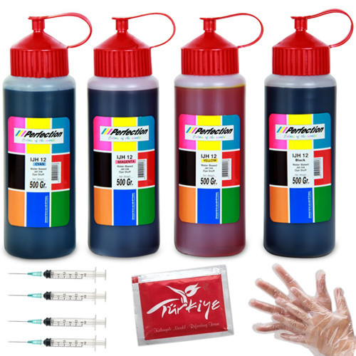 HP DeskJet Plus Yazıcılar Uyumlu Kartuş Dolum Seti 4 x 500 ML