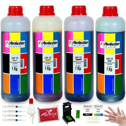 Canon E464-E304-E404-E414-E204-E474-E484-PG46-CL56 Kartuş Uyumlu Dolum Seti 4 x 1 KG
