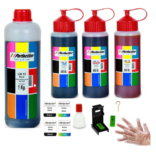 Canon Uyumlu E3640 PG46 - CL56 Kartuş Mürekkep Dolum Seti Aparatlı 1 kg. + 3x500 gr.