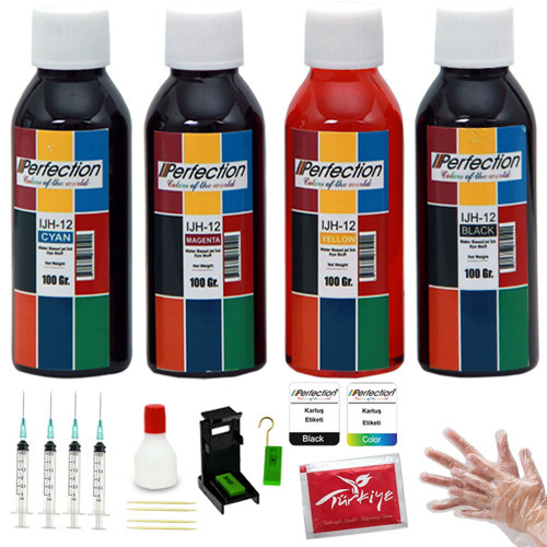 Canon PG-46 CL-56 Kartuş Uyumlu Dolum Seti 4 x 100 ML (E404, e414, e474)